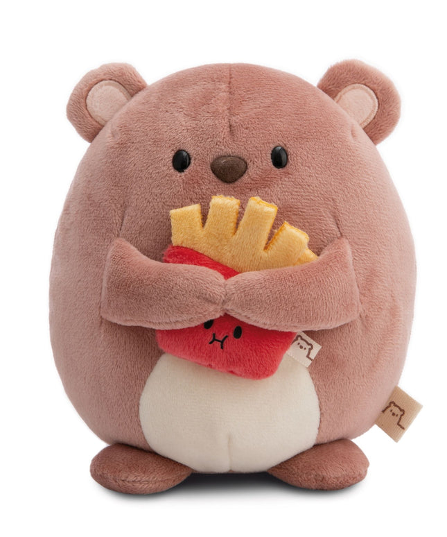 Knuffel beer Nomo met frietjes 16 cm - Mymochi - CuteStuff.nl
