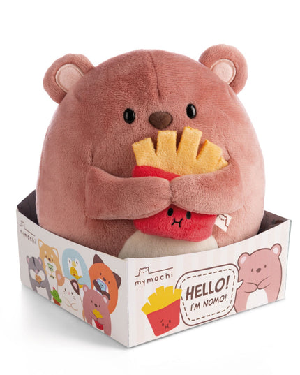 Knuffel beer Nomo met frietjes 16 cm - Mymochi - CuteStuff.nl