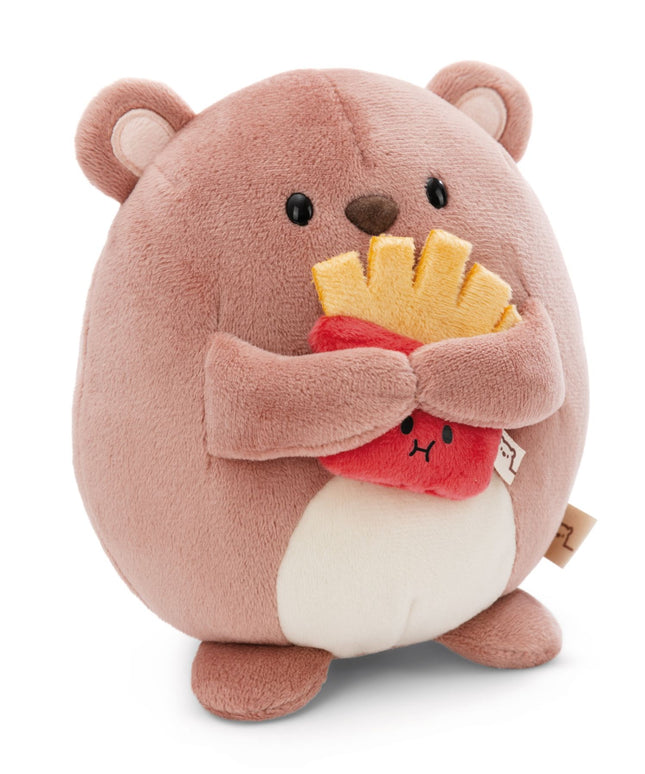 Knuffel beer Nomo met frietjes 16 cm - Mymochi - CuteStuff.nl