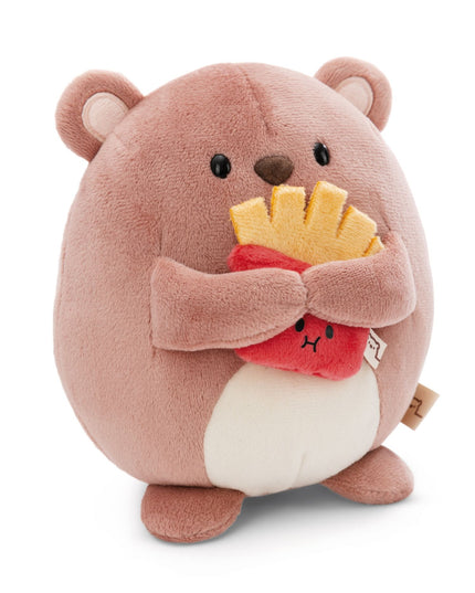 Knuffel beer Nomo met frietjes 27 cm - Mymochi - CuteStuff.nl