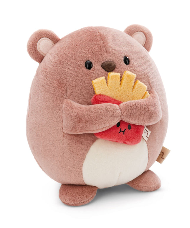 Knuffel beer Nomo met frietjes 27 cm - Mymochi - CuteStuff.nl