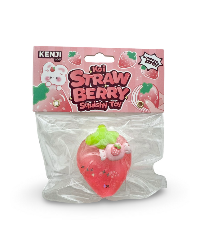 Koi Squishy Ball Strawberry - Kenji - CuteStuff.nl