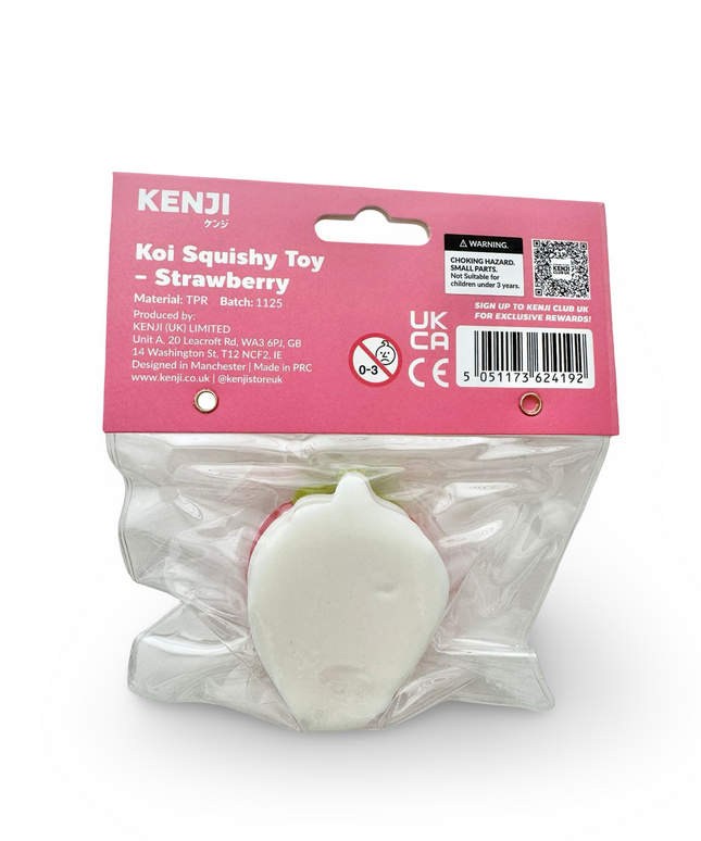 Koi Squishy Ball Strawberry - Kenji - CuteStuff.nl
