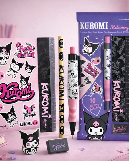 Kuromi Stationery Set - Sanrio - CuteStuff.nl