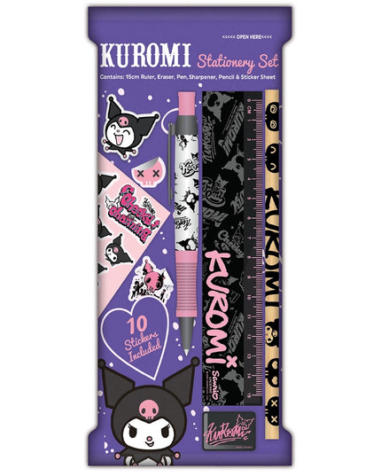 Kuromi Stationery Set - Sanrio - CuteStuff.nl