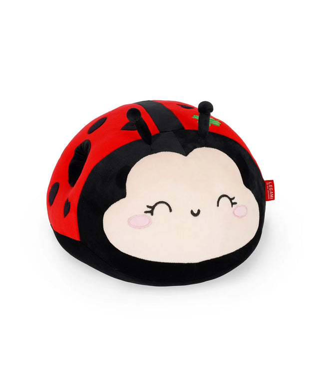 Ladybug kussen supersoft 26 cm - Legami - CuteStuff.nl