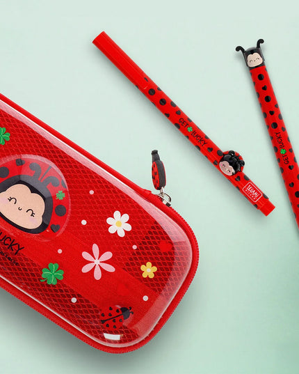 Ladybug transparante etui - Legami