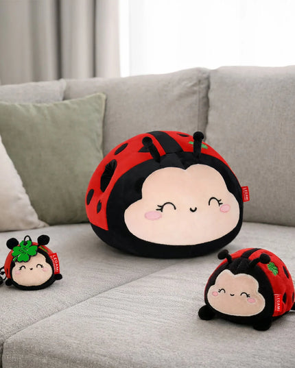 Ladybug kussen supersoft 26 cm - Legami