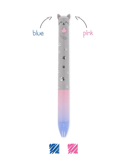 Kitty Two-Colour Ballpoint Pen Click & Clack - Legami