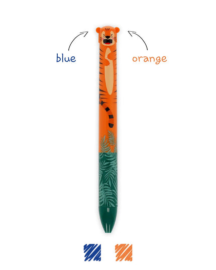Tiger Two-Colour Ballpoint Pen Click & Clack - Legami