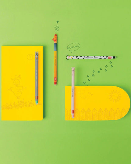 Erasable gelpen farm set - Legami