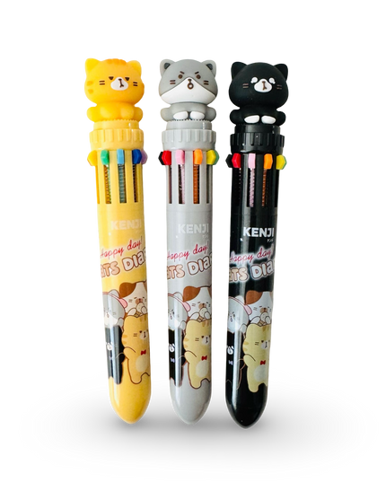 Meerkleuren pen Cats Diary - Kenji - CuteStuff.nl