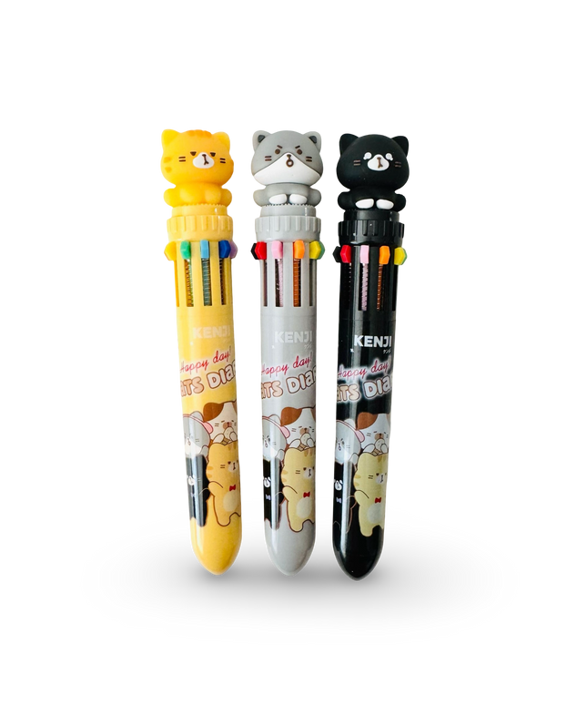 Meerkleuren pen Cats Diary - Kenji - CuteStuff.nl