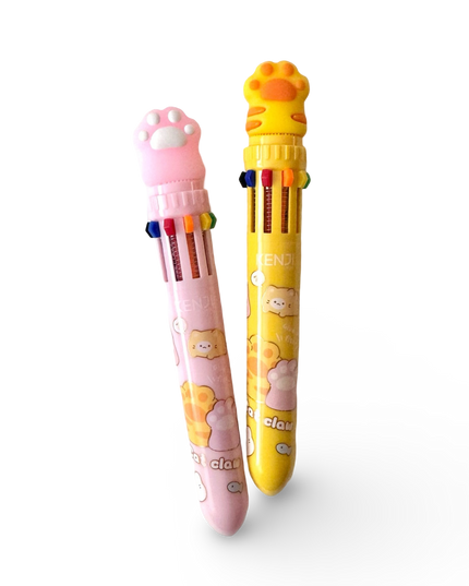 Meerkleuren pen Kattenpootje - Kenji - CuteStuff.nl