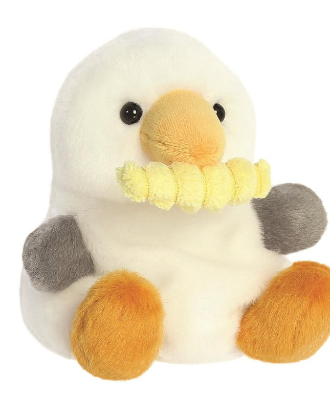 Meeuw met frietje knuffeltje 13 cm - Palm Pals - CuteStuff.nl
