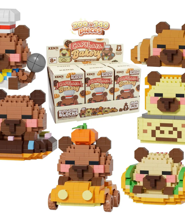 Mini Bricks blind box - Capybara Bakery - Kenji - CuteStuff.nl