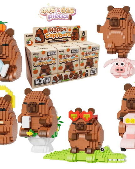 Mini Bricks blind box - Happy Capybara - Kenji - CuteStuff.nl