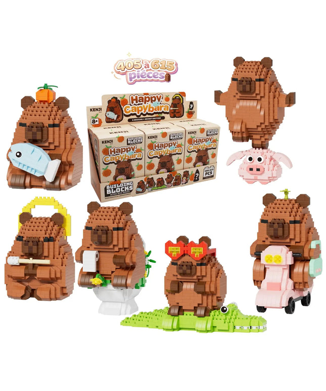 Mini Bricks blind box - Happy Capybara - Kenji - CuteStuff.nl