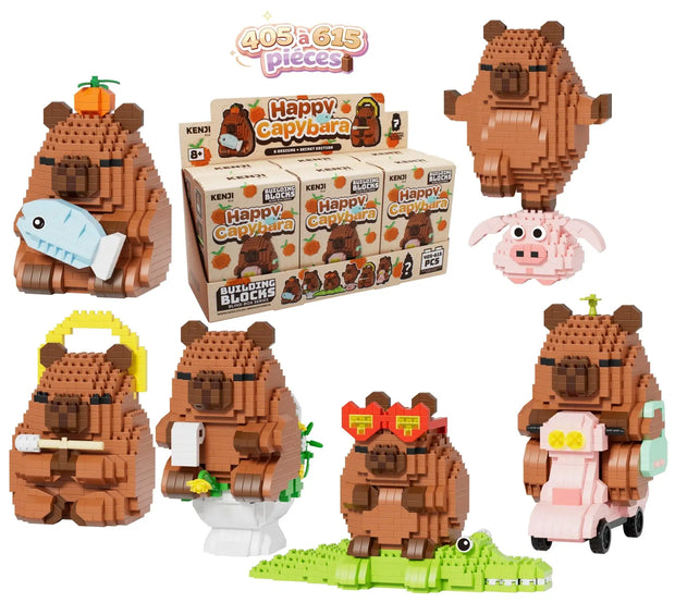 Mini Bricks blind box - Happy Capybara - Kenji - CuteStuff.nl
