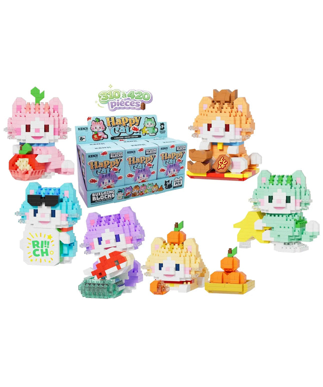 Mini Bricks blind box - Happy Cat - Kenji - CuteStuff.nl