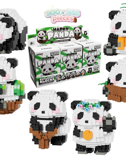 Mini Bricks blind box - Happy Panda - Kenji - CuteStuff.nl