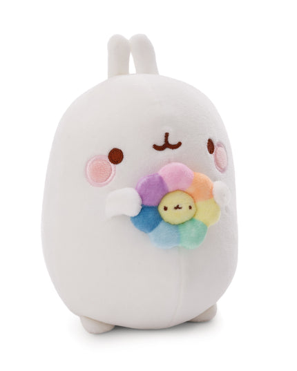 Molang knuffel met bloem - 48 cm - CuteStuff.nl