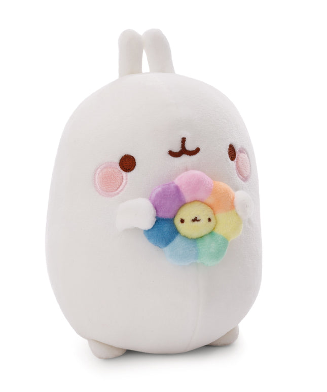Molang knuffel met bloem - 48 cm - CuteStuff.nl