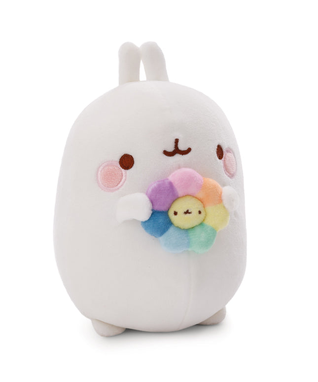 Molang knuffel met bloem - 48 cm - CuteStuff.nl