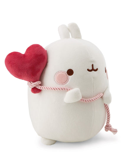 Molang knuffel met hartjesballon - 24 cm - CuteStuff.nl