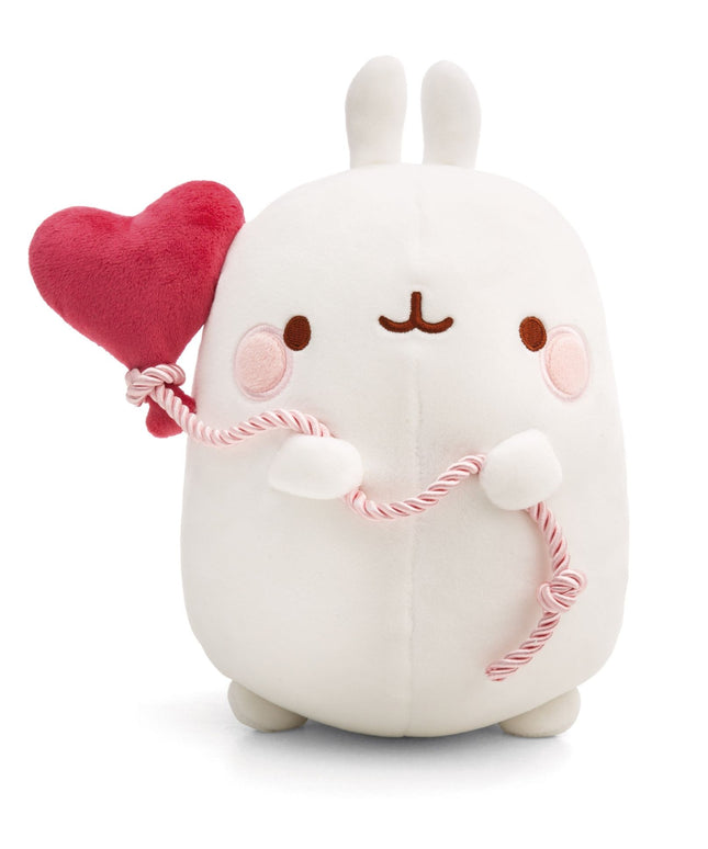 Molang knuffel met hartjesballon - 24 cm - CuteStuff.nl