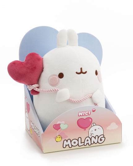 Molang knuffel met hartjesballon - 24 cm - CuteStuff.nl
