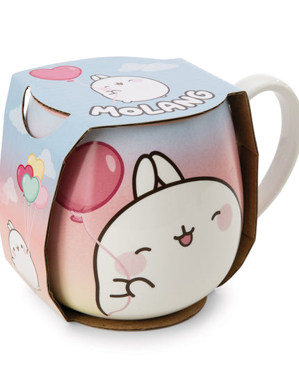 Molang mok porselein - hartjesballon - CuteStuff.nl