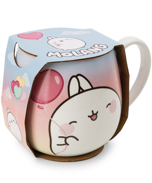 Molang mok porselein - hartjesballon - CuteStuff.nl