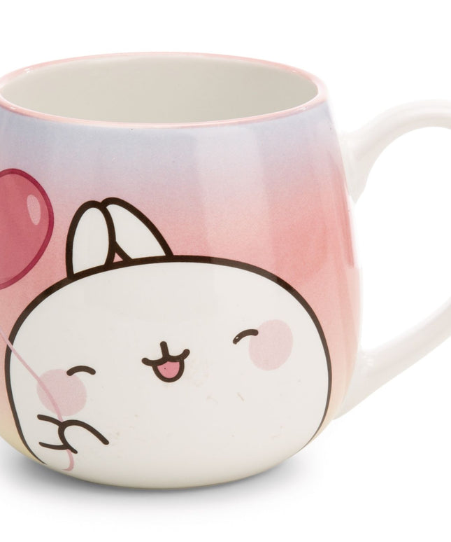 Molang mok porselein - hartjesballon - CuteStuff.nl