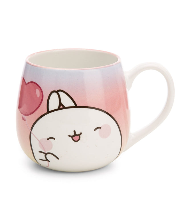 Molang mok porselein - hartjesballon - CuteStuff.nl