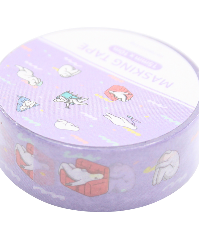 Mr.Donothing Masking / washi tape - Paars - CuteStuff.nl