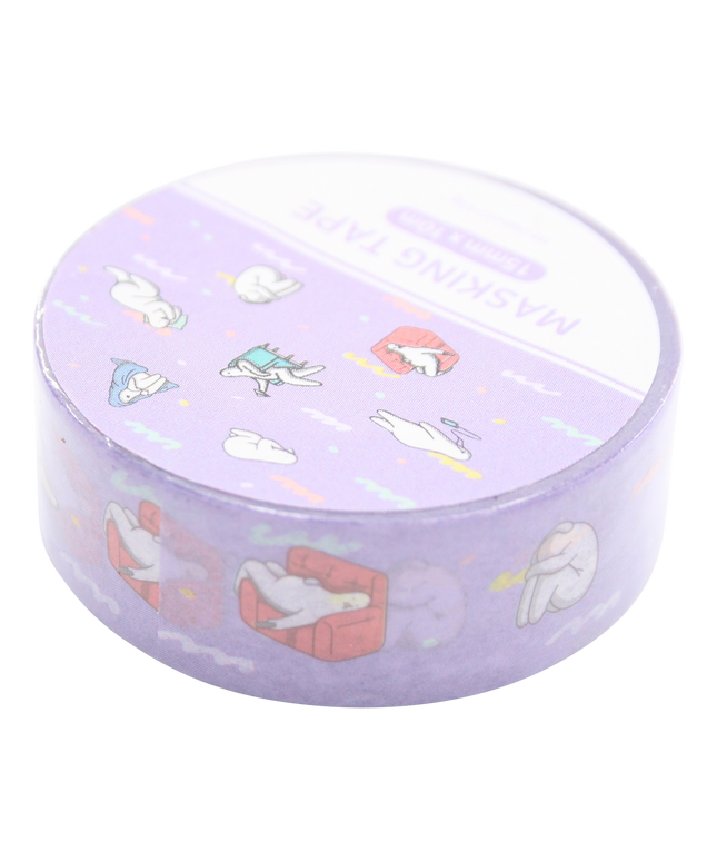 Mr.Donothing Masking / washi tape - Paars - CuteStuff.nl