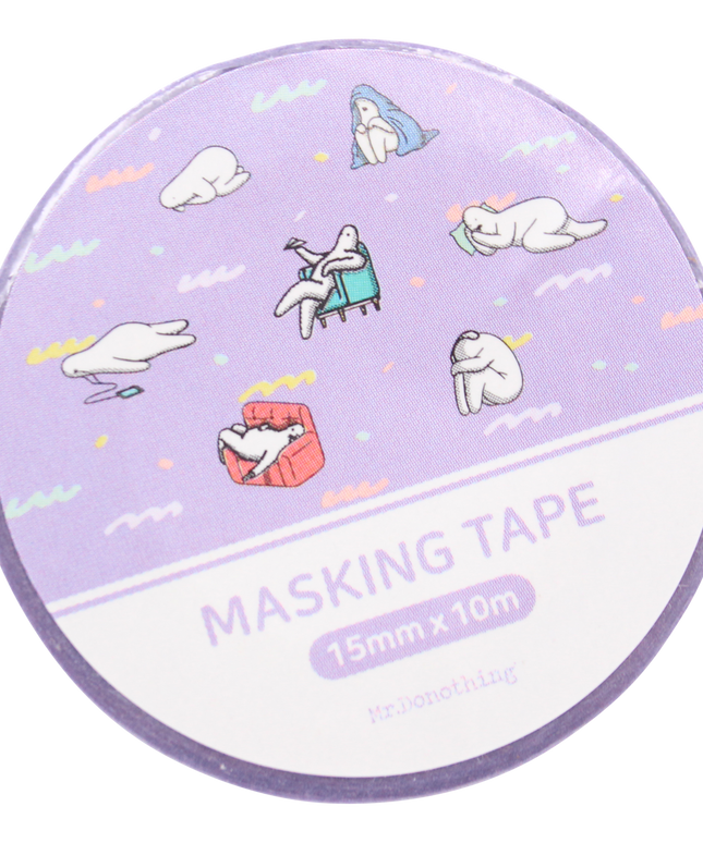 Mr.Donothing Masking / washi tape - Paars - CuteStuff.nl