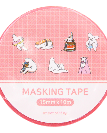 Mr.Donothing Masking / washi tape - Roze - CuteStuff.nl