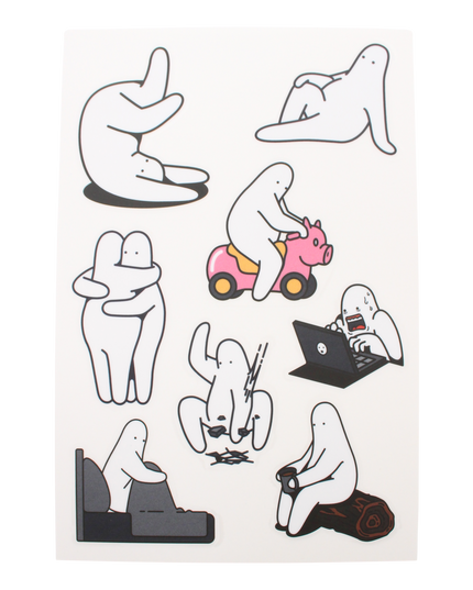 Mr.Donothing stickervel versie B - CuteStuff.nl