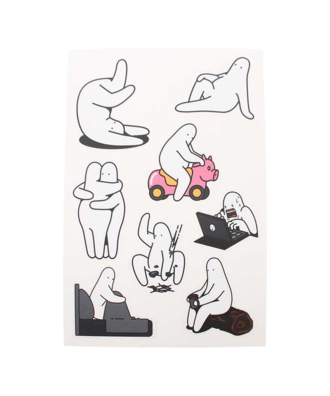 Mr.Donothing stickervel versie B - CuteStuff.nl