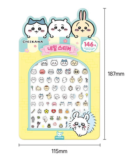 Nailart stickers 148 stuks - Chiikawa - CuteStuff.nl