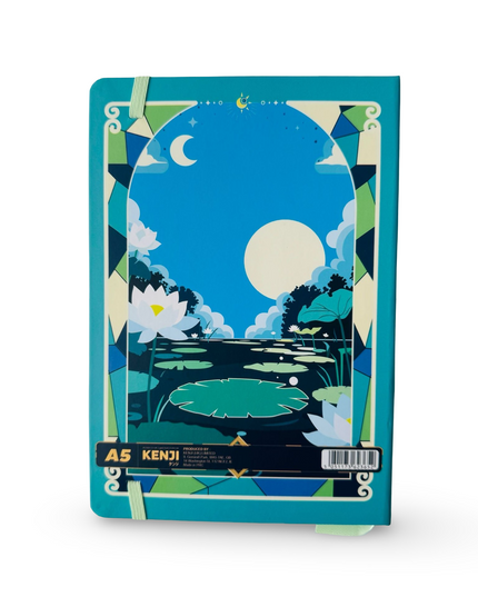 Notebook Hardcover A5 Magic Celestial Green - Kenji - CuteStuff.nl