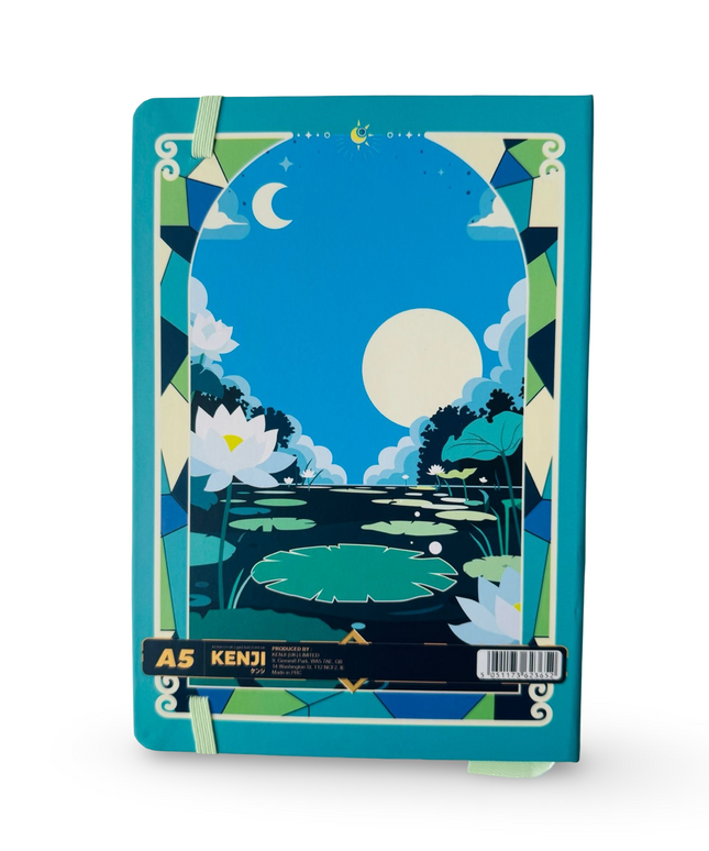 Notebook Hardcover A5 Magic Celestial Green - Kenji - CuteStuff.nl