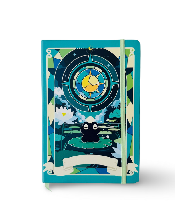 Notebook Hardcover A5 Magic Celestial Green - Kenji - CuteStuff.nl