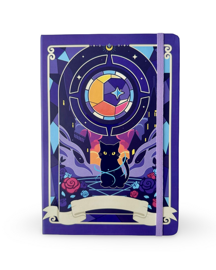 Notebook Hardcover A5 Magic Celestial Purple - Kenji - CuteStuff.nl
