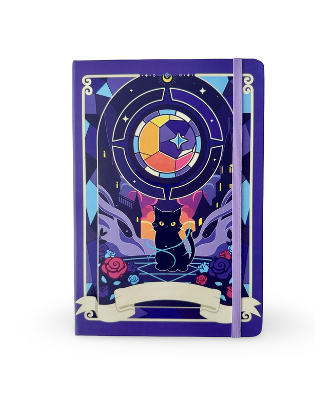 Notebook Hardcover A5 Magic Celestial Purple - Kenji - CuteStuff.nl