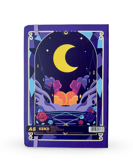Notebook Hardcover A5 Magic Celestial Purple - Kenji - CuteStuff.nl
