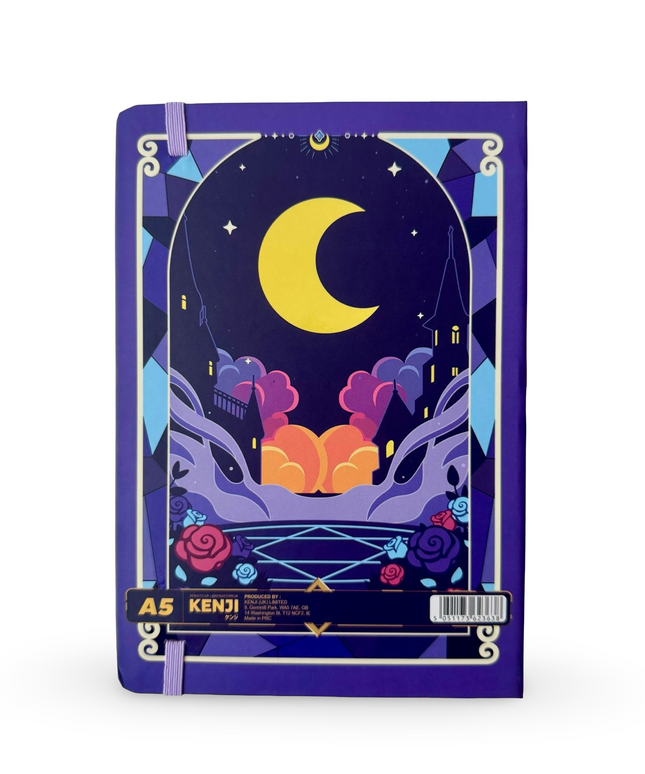 Notebook Hardcover A5 Magic Celestial Purple - Kenji - CuteStuff.nl