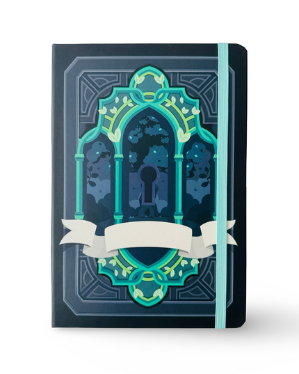 Notebook Hardcover A5 Magic Key Green - Kenji - CuteStuff.nl
